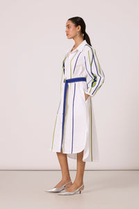 Renne Applique Dress - Bright White