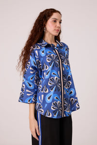 Lexy Shirt - Blue Floral