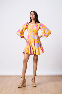 Raina Godet Mini Dress