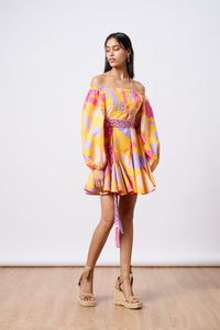 Raina Godet Mini Dress