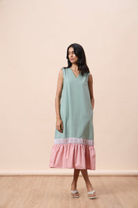 Nicole Sleeveless Dress - Bright Sage