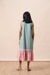 Nicole Sleeveless Dress - Bright Sage