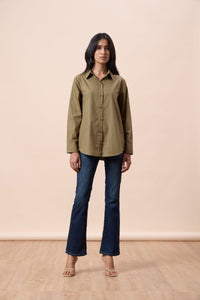 Iris Shirt - Olive Green