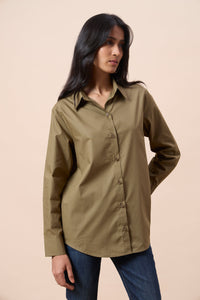 Iris Shirt - Olive Green