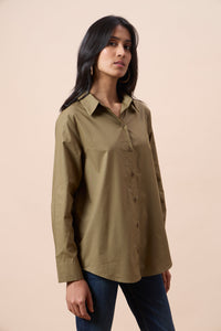 Iris Shirt - Olive Green