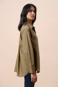 Iris Shirt - Olive Green