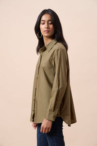 Iris Shirt - Olive Green